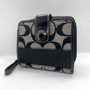 Authentic Coach Canvas & Leather Wallet